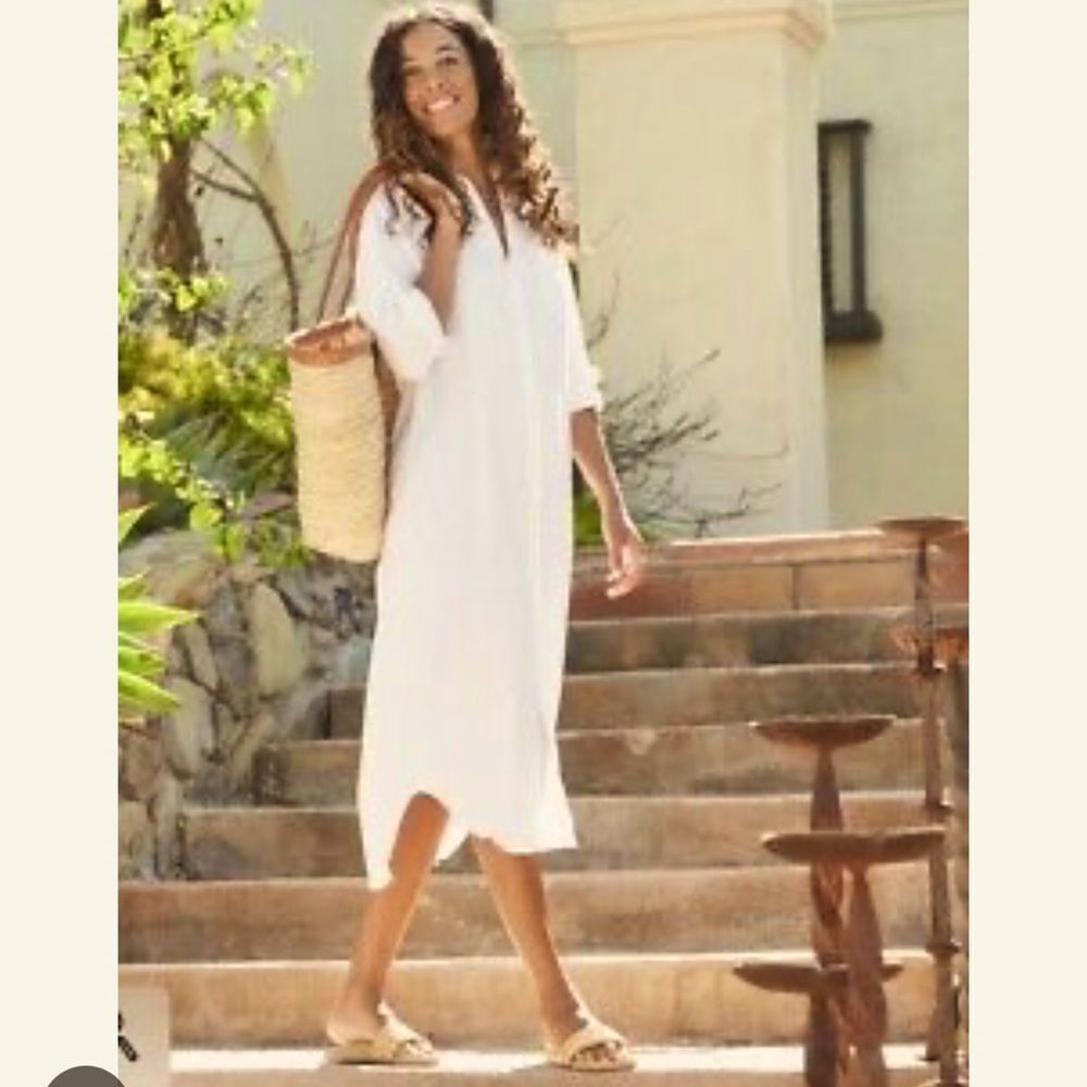 FRANK & EILEEN RORY SHIRT DRESS | VINTAGE WHITE Medium